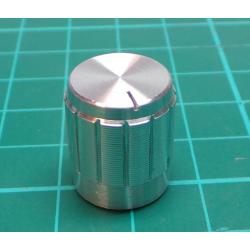 Knobs 18T 15x17mm, shaft 6 mm silver 