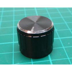 Knobs 18T 21x17mm, 6 mm black shaft 