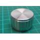 Knobs 18T 30x17mm, shaft 6 mm silver 