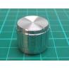 Knobs 18T 21x17mm, shaft 6 mm silver 
