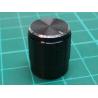 Knobs 18T 15x17mm, 6 mm black shaft 