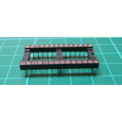 IC DIL Socket, 28 Pin Wide, Turned Contacts