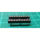 Socket: DIP, PIN: 18, 7.62 mm, gilt, polyester, UL94V-0, 1A, THT