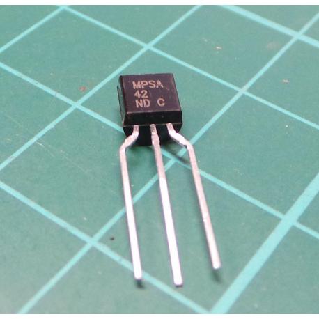Transistor: NPN, bipolar, 300V, 500 mA, 625mW, TO92