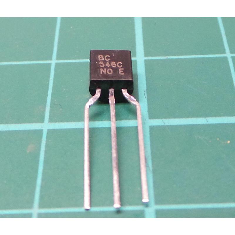NPN bipolar 65V 0,1A 500mW TO92 BC546ATA NPN THT-Transistoren Transistor