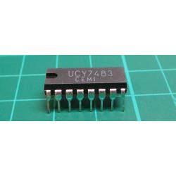 7483, UCY7483, 4-bit binary counter, DIL16