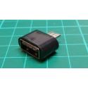 USB A Socket to micro USB Plug Adaptor