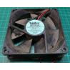 Used Fan, 92x92x25mm, 12V, 0.25A, 2 wire
