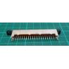 Slide Switch, 7 pole, with Slide Return, Length 56mm