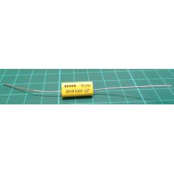 Capacitor, 33n, 630V, Polyester Film, Axial
