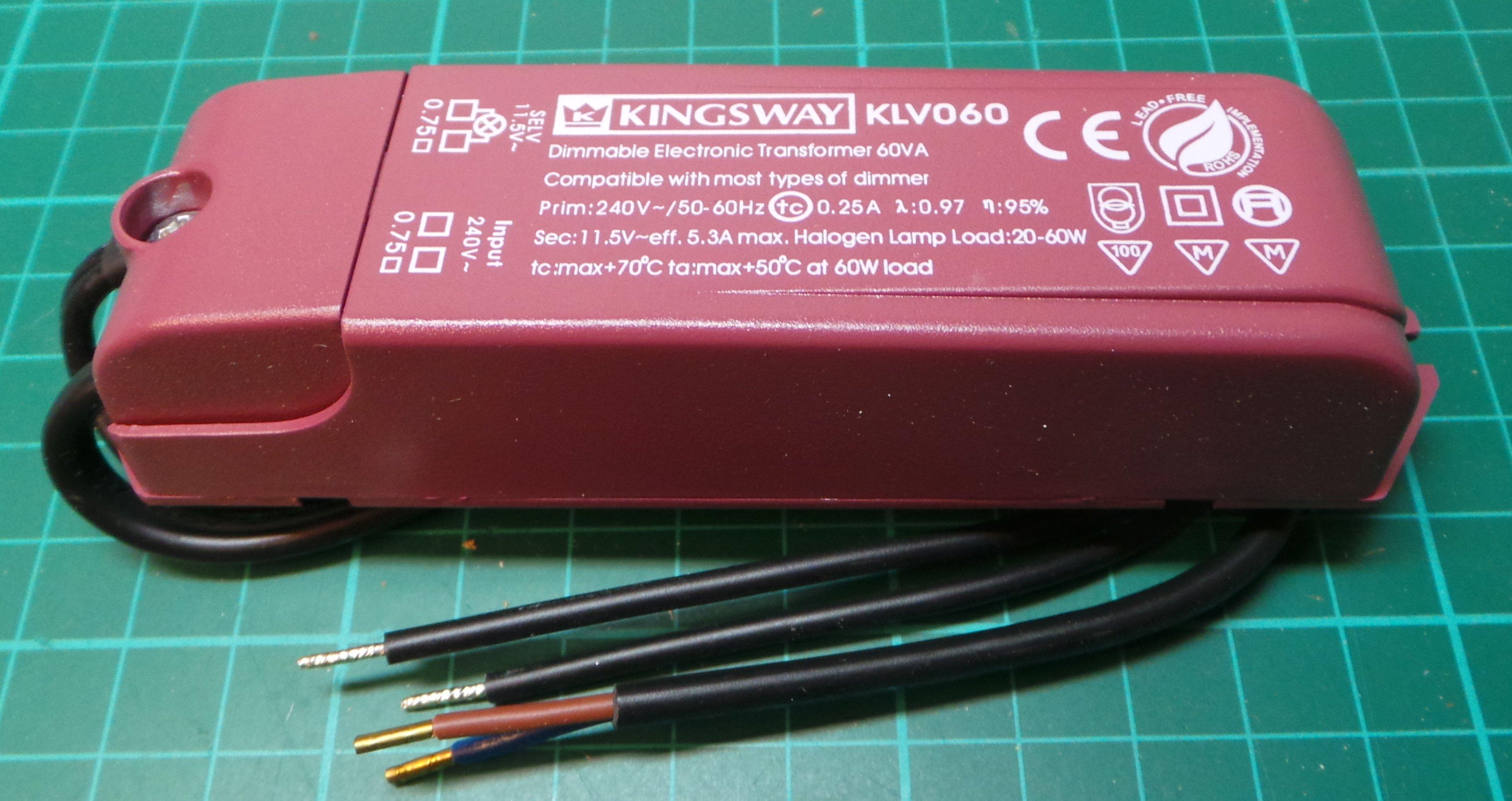 Fluorescent store lamp transformer