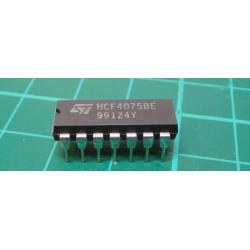 4075, Triple 3-Input OR Gate, DIL14