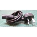 Used 2.5m IEC Connector to UK Plug