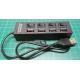 New Black LED 4 Port USB 2.0 Hub High Speed 480 Mbps Power On/Off Button Switch