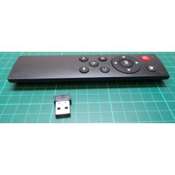 USB2.0 Wireless Air Mouse Keyboard Remote Control Android for PC TV Black