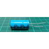 Capacitor, 470uF, 63V, Electrolytic, 85° 13x27x5mm
