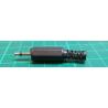 Jack plug, 2.5mm, Mono, Plastic