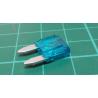 Car Fuse, 15A, mini, 11x9mm