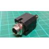 Jack socket, 6.3mm, Mono, With Switch, Panel Mount