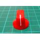 KN19 19x14,5mm knobs, shaft 6mm red