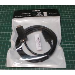 Display Port to HDMI Cable, 1.8m
