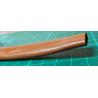 Plastic sleeving, 10mm Bore, Brown, NOS, per meter
