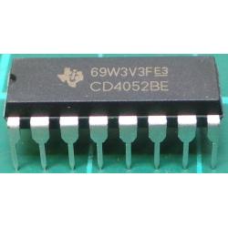 4052, CD4052, 4 Channel Multiplexer