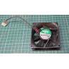 Used Fan, 80x80x25mm, 12V, (10.2-13.8V), 0.29A, 2 Wire, 3400RPM, 43CFM