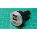 DUAL USB CAR CHARGER 2A