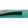 Plastic sleeving, 8mm Bore, Black, NOS, per meter