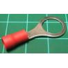 M10 Ring Terminal, Crimp, Red