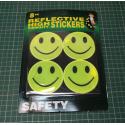 Pack of 8 Hi Visibility Smiley Stickers