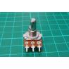 Potentiometer, 22K, Lin, 6x7mm D Shaft, PCB Pins