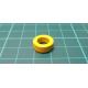 7mm Inner Diameter Ferrite Ring Iron Toroid Cores Yellow White 50PCS M3S0