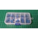 50 x 3296W Multiturn Trimmer, 10 Values, in Plastic Box
