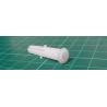 Wall Plug, Nylon, 8mm, White, with Collar