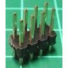 HDR 8 Pin DIL Header, Male, 2.54mm Pitch