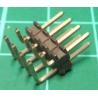 HDR 8 Pin DIL Header, Male, 2.54mm Pitch, Right Angled