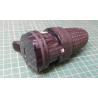 CEE 7/7 (Euro) Inline Socket, 230V, 16A, Rubber, IP44