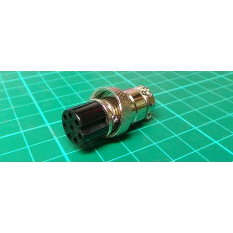 MIC socket with 8p cable nut