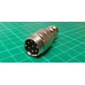 MIC connector, 8 pin, cable mount