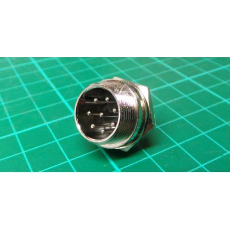 MIC connector with 8p panel thread