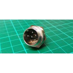 MIC connector with 6p threaded panel