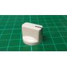 Knob, 19x13mm, shaft 6mm, White
