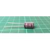 Capacitor, 100uF, 63V, Electrolytic, 85°, 8x13x3,5mm