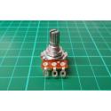 Potentiometer, 500kΩ, Log, 63mW, ± 20%, 6x7mm Knurled Shaft, Cable solder Lugs