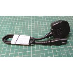 UK Figure of Eight Mains Cable, 50cm