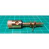 Gold plated Banana / Screw terminal post black