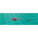Led, red, rectaganal, 5x2mm, 10mCD, 20mA, Retro, New old stock