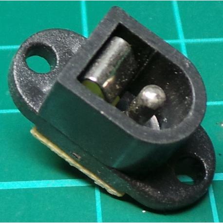 PSU Socket, Male, 2.5mm, Panel Mount